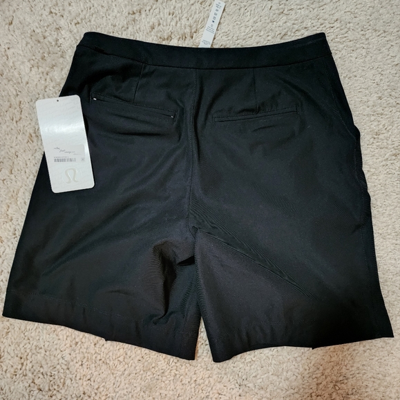 Lululemon Long Story Short Shorts Black Pleat Size 4 NWT - Picture 2 of 10